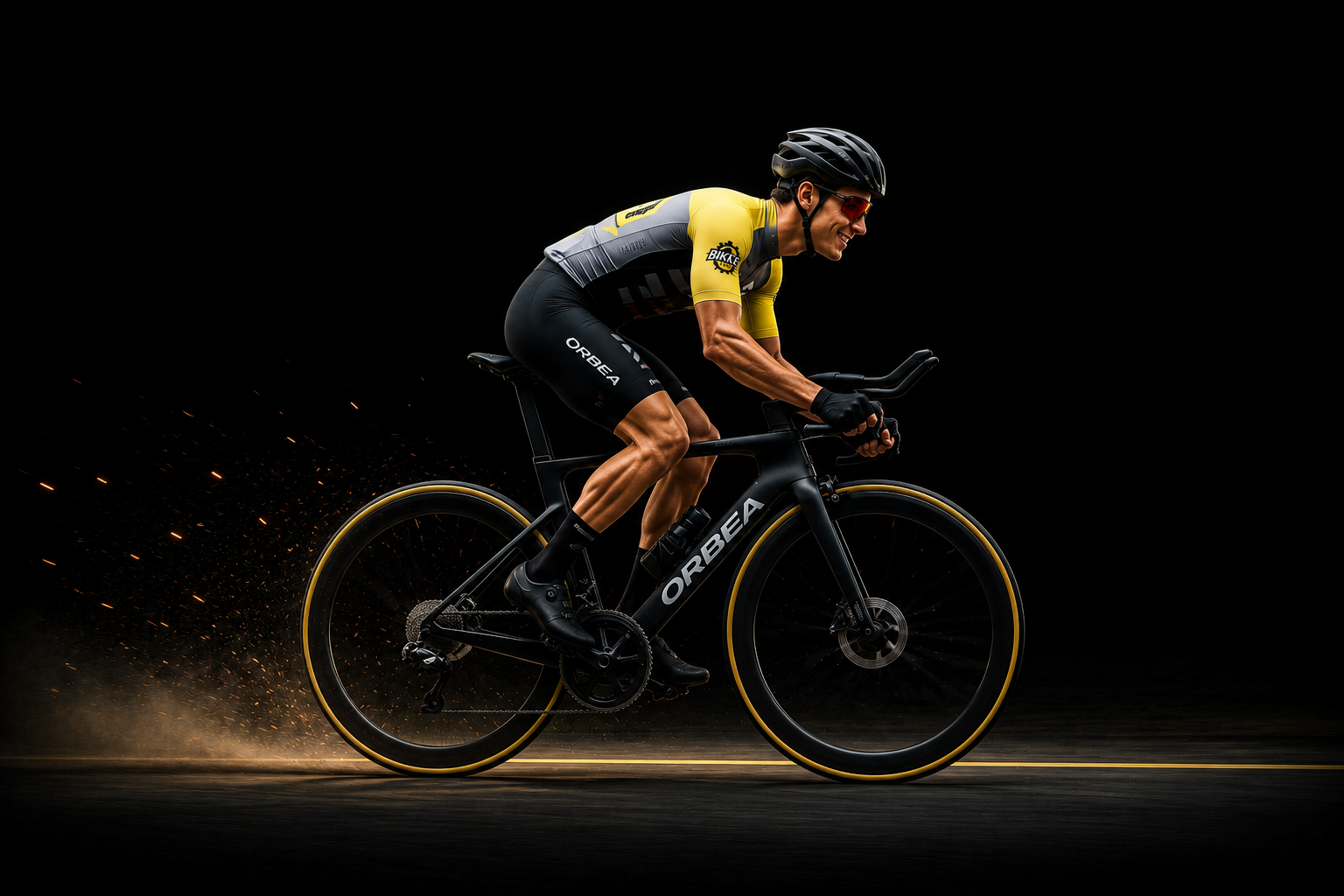 Ciclista BikeTime con Orbea